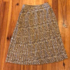 J Crew leopard skirt